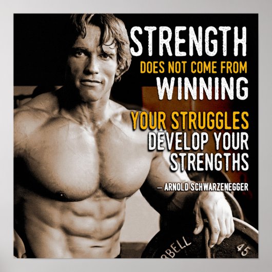 Workout Motivierend Poster (Vorne)