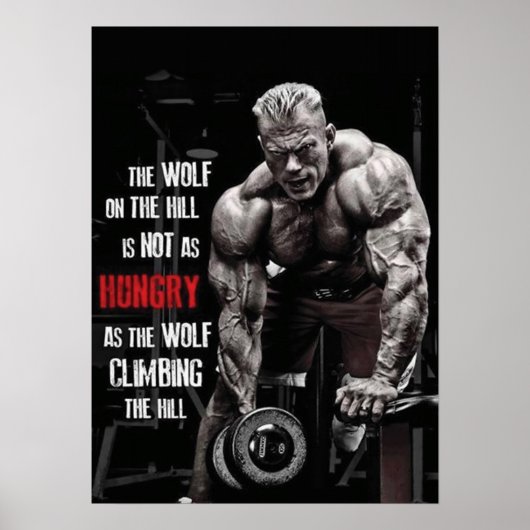 Workout Motivierend Poster (Vorne)