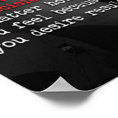 Workout Motivierend Poster (Ecke)