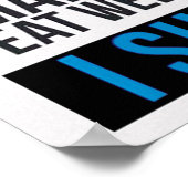 Workout Motivierend Poster (Ecke)