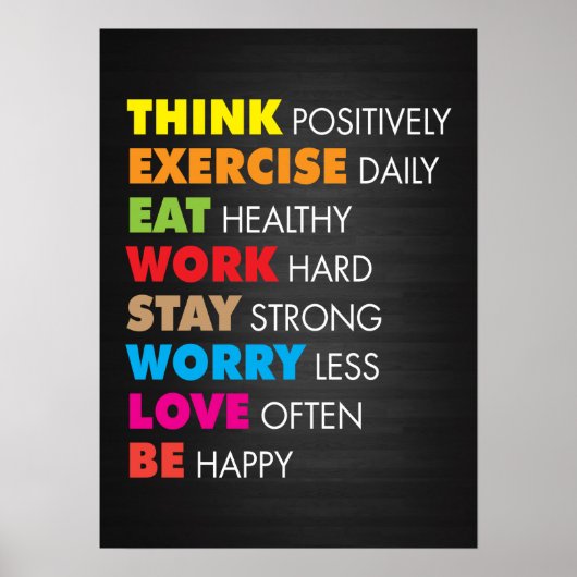 Workout Motivierend Poster (Vorne)