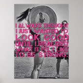 Workout Motivierend Poster (Vorne)