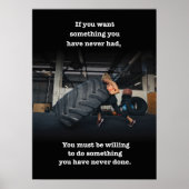 Workout Motivierend Poster (Vorne)