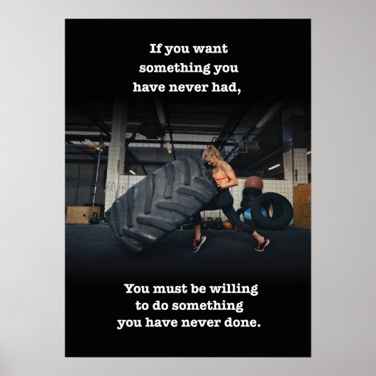 Workout Motivierend Poster (Vorne)