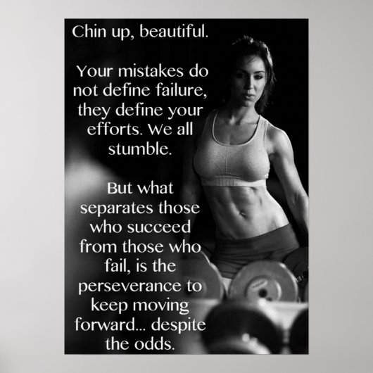 Workout Motivierend Poster (Vorne)