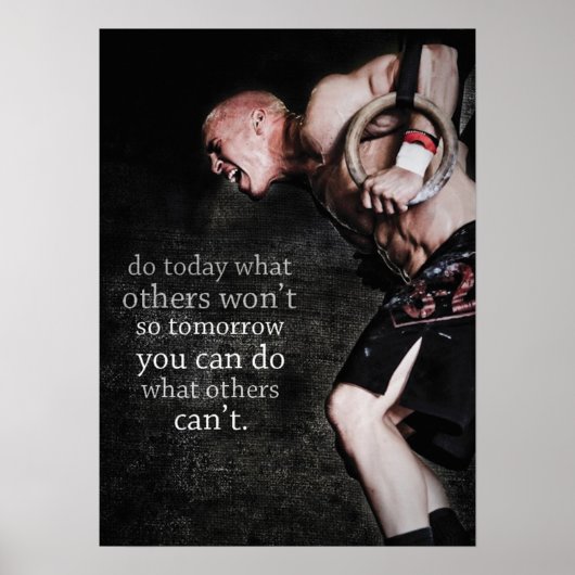 Workout Motivierend Poster (Vorne)