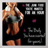 Workout Motivierend Poster (Vorne)