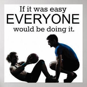 Workout Motivierend Poster