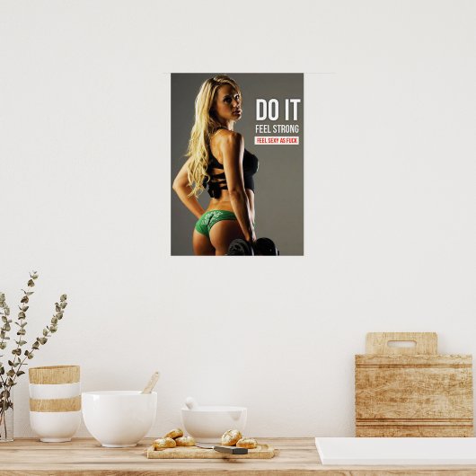 Workout Motivierend Poster (Küche)