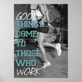 Workout Motivierend Poster (Vorne)
