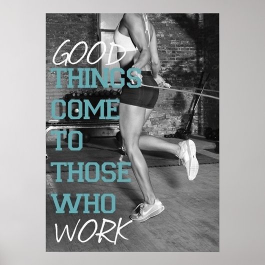 Workout Motivierend Poster (Vorne)