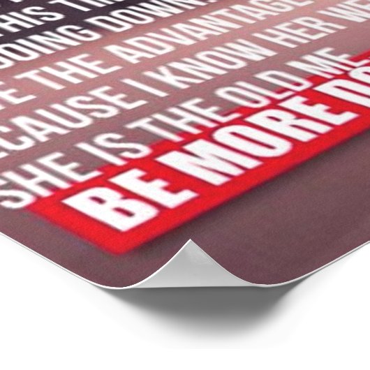 Workout Motivierend Poster (Ecke)