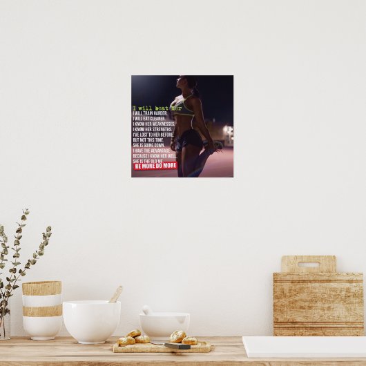 Workout Motivierend Poster (Küche)