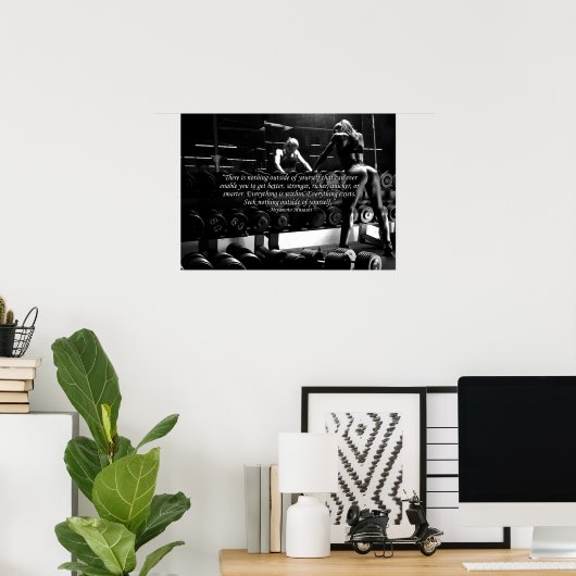 Workout Motivierend Poster (Heimbüro)