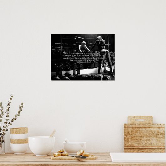 Workout Motivierend Poster (Küche)