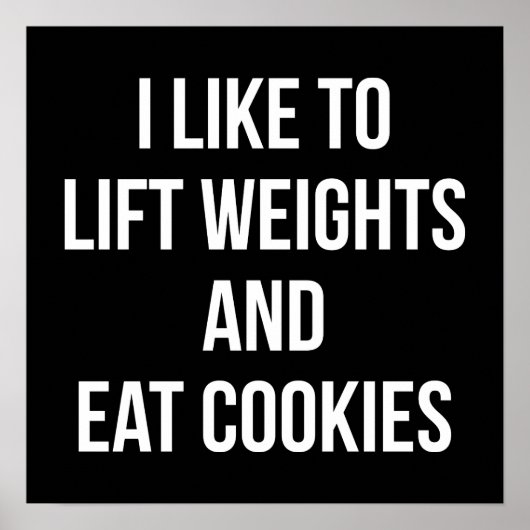 Workout Motivierend Poster (Vorne)