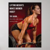 Workout Motivierend Poster (Vorne)