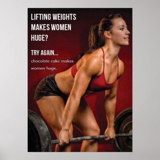 Workout Motivierend Poster (Vorne)