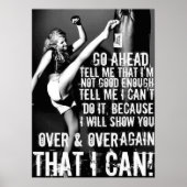 Workout Motivierend Poster (Vorne)