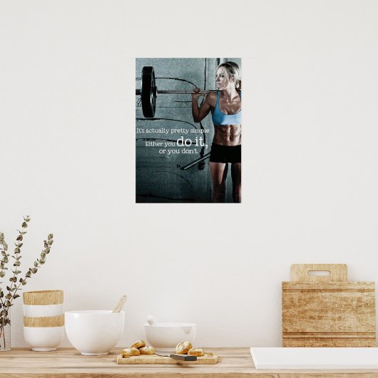 Workout Motivierend Poster (Küche)