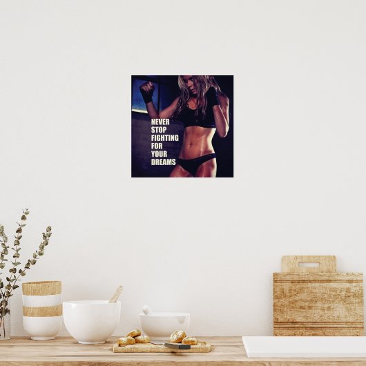 Workout Motivierend Poster (Küche)