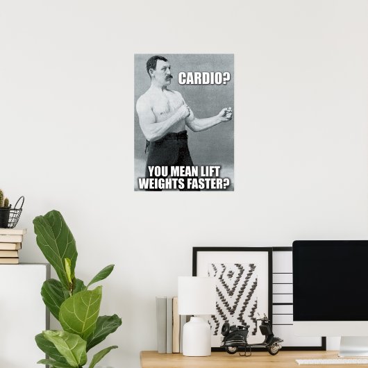 Workout Motivierend Poster (Heimbüro)