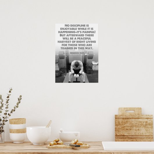 Workout Motivierend Poster (Küche)