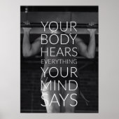 Workout Motivierend Poster (Vorne)