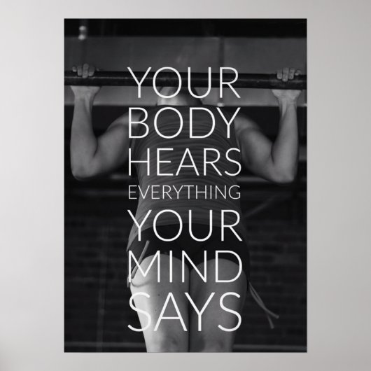 Workout Motivierend Poster (Vorne)