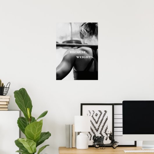 Workout Motivierend Poster (Heimbüro)