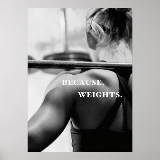 Workout Motivierend Poster (Vorne)