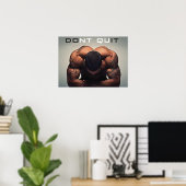 Workout Motivierend Poster (Heimbüro)