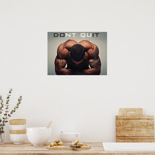 Workout Motivierend Poster (Küche)