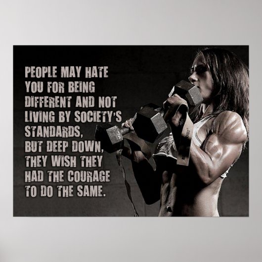 Workout Motivierend Poster (Vorne)