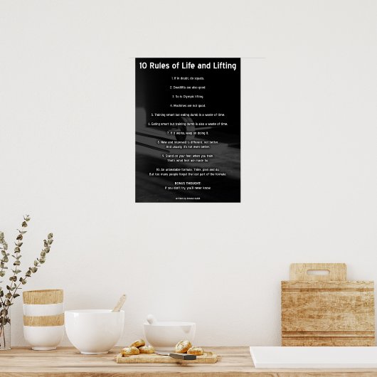 Workout Motivierend Poster (Küche)