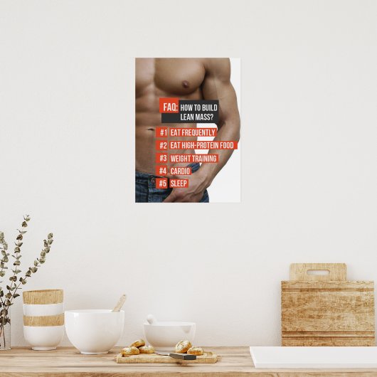 Workout Motivierend Poster (Küche)