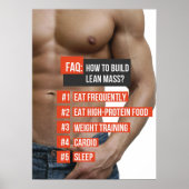 Workout Motivierend Poster (Vorne)