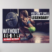 Workout Motivierend Poster (Vorne)