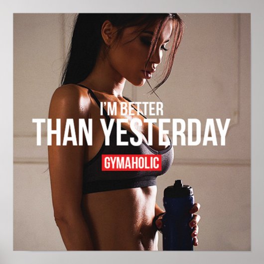 Workout Motivierend Poster (Vorne)
