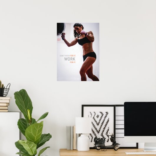 Workout Motivierend Poster (Heimbüro)