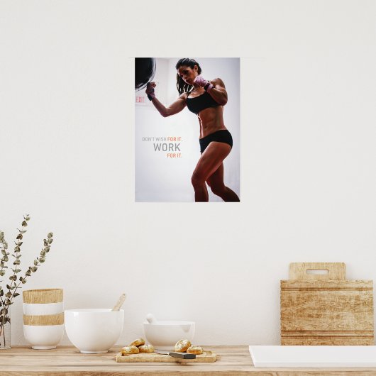Workout Motivierend Poster (Küche)