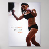 Workout Motivierend Poster (Vorne)