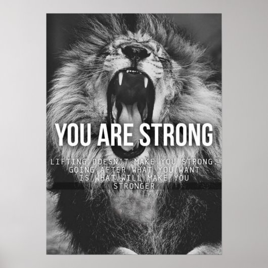 Workout Motivierend Poster (Vorne)