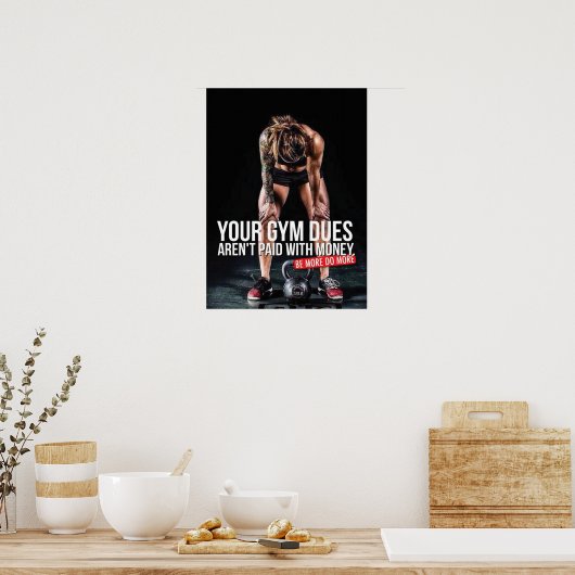 Workout Motivierend Poster (Küche)