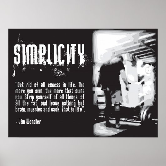 Workout Motivierend Poster (Vorne)