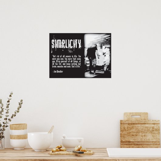 Workout Motivierend Poster (Küche)