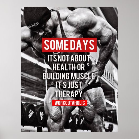 Workout Motivierend Poster (Vorne)