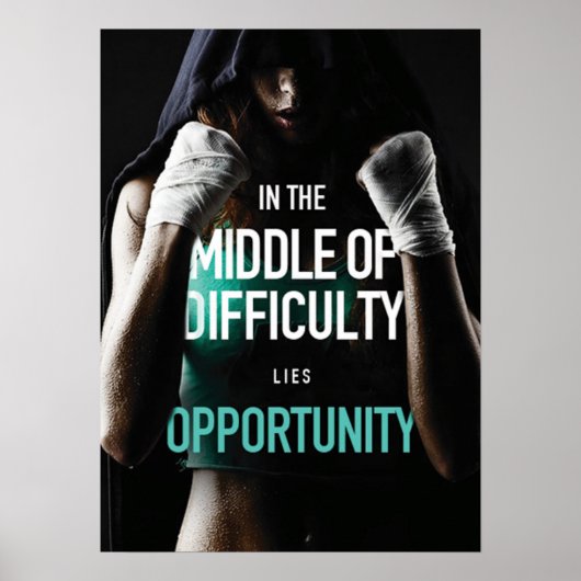 Workout Motivierend Poster (Vorne)