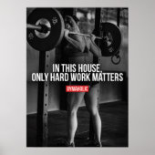 Workout Motivierend Poster (Vorne)