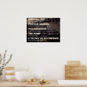 Workout Motivierend Poster (Küche)